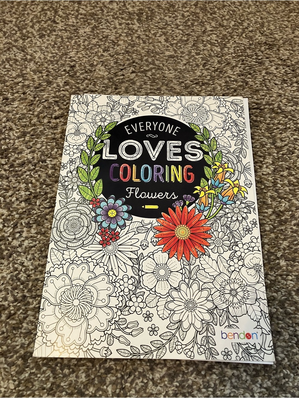 Everyone Loves Coloring Flowers - Multicolor Adult Coloring Book